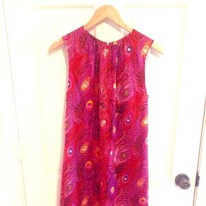 Classy Tory Burch Sleeveless Silk Sheath Dress